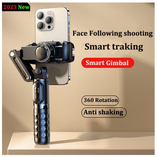 IasISmart Handheld Gimbal 360 Rotation Face Following shooting Smartphone Stabilizer Tripod Gimbal for Xiaomi iPhone Samsung NOMAN MALL