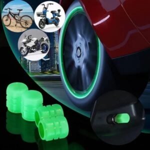 Komn20 1pcs Luminous Car Tire Valve Cap Motorcycle Bike Wheel Nozzle Dustproof Tyre Valve Stem Caps NOMAN MALL