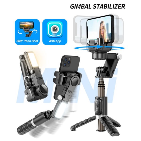 lIWvSmart Handheld Gimbal 360 Rotation Face Following shooting Smartphone Stabilizer Tripod Gimbal for Xiaomi iPhone Samsung NOMAN MALL