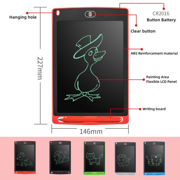 ngXh8 5 10 12 Inch LCD Drawing Tablet for Kids Portable Electronics Writing Board Painting Tools NOMAN MALL