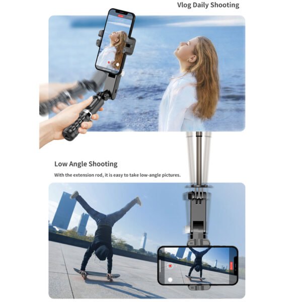 wryvSmart Handheld Gimbal 360 Rotation Face Following shooting Smartphone Stabilizer Tripod Gimbal for Xiaomi iPhone Samsung NOMAN MALL